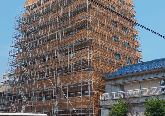 香川県/丸亀市/足場工事/大進工業/工事の基本は安全